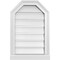 Ekena Millwork Octagonal Top Surface Mount PVC Gable Vent w/ 2"W x 2"P Brickmould Sill Frame, 16"W x 24"H GVPOT16X2403SF - alternate 1